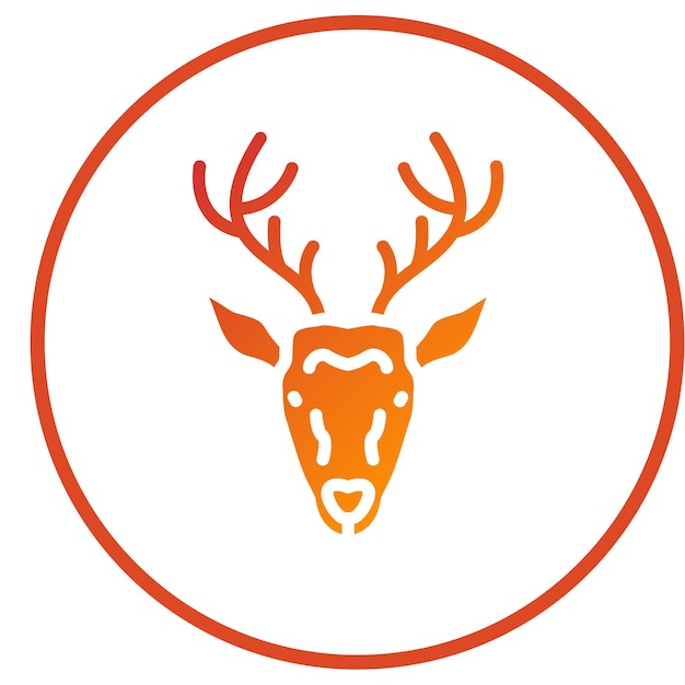 Vector Design Deer Icon Style