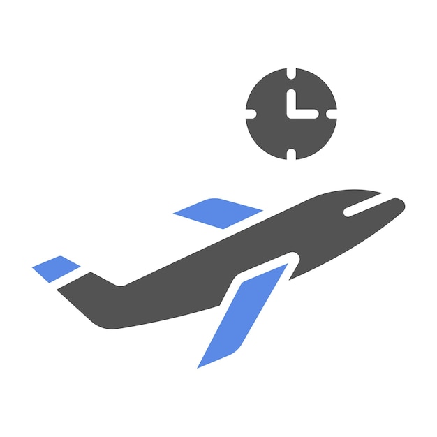 Vector vector design delayed flight icon style