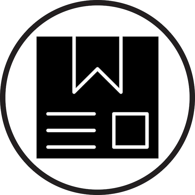 Vector Design Delivery Box Icon Stijl