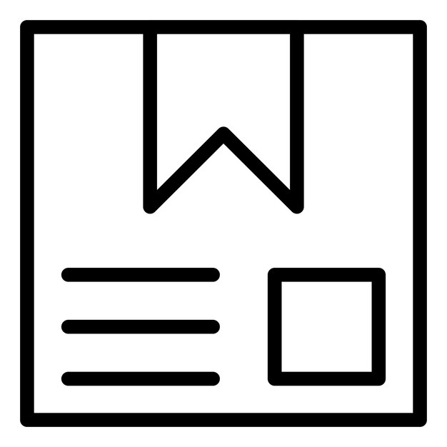 Vector Design Delivery Box Icon Stijl