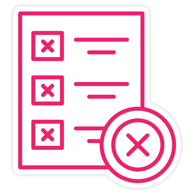 vector design denied icon style