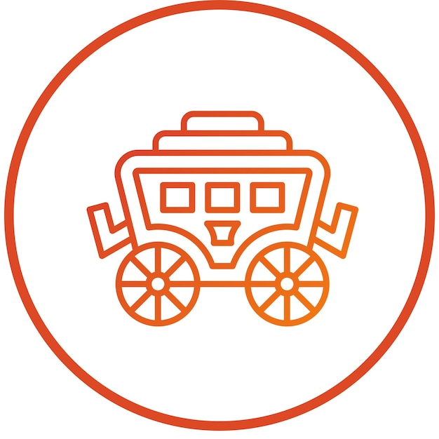 Vector vector design desert carriage icon style