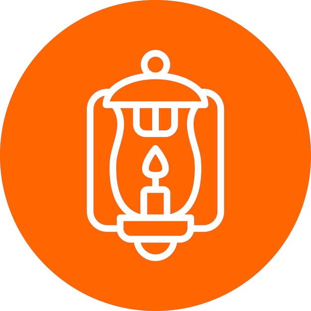 Vector vector design desert lantern icon style