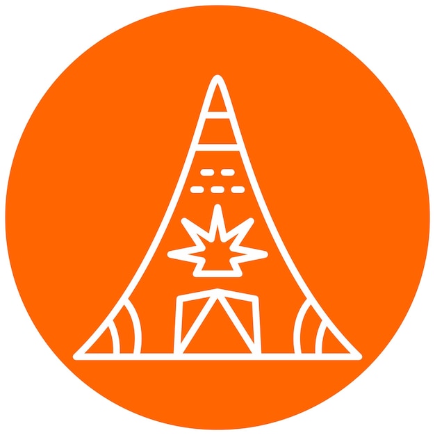 Disegno vettoriale desert tipi icon style