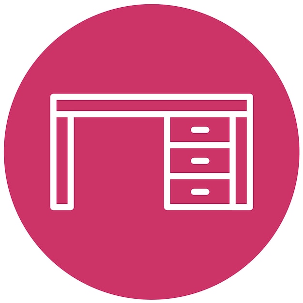 Vector Design Desk Icon Stijl