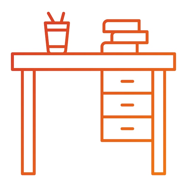 Vector Design Desk Icon Style