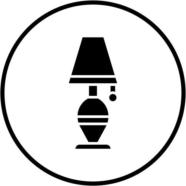 Vector Design Desk Lamp Icon Style