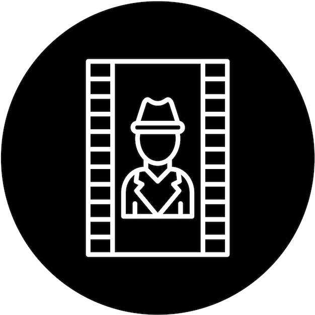 Vector vector design detective icon stijl