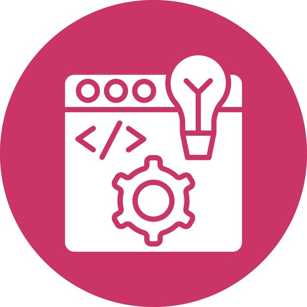 Vector Design Dev Environment Icon Stijl