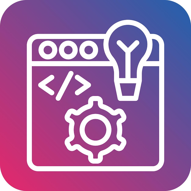 Vector vector design dev environment icon style