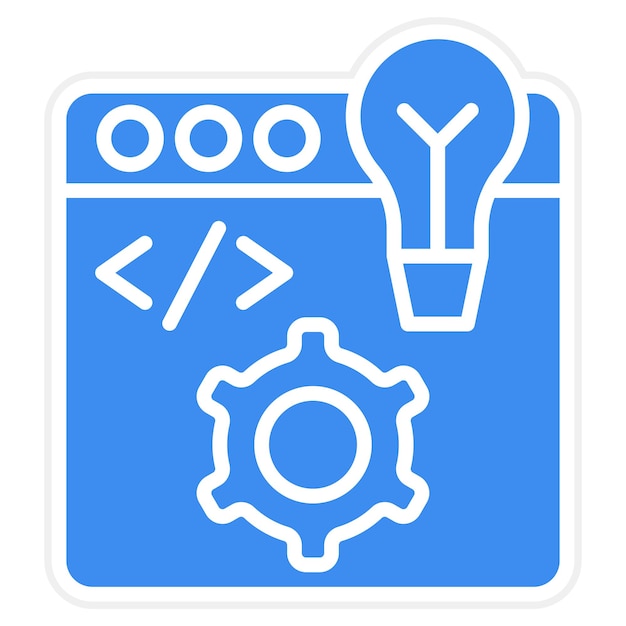 Vector vector design dev environment icon style