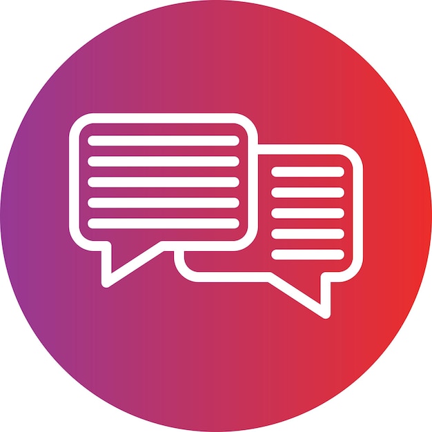 Vector Design Dialogue Icon Style