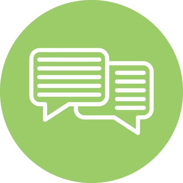 Vector Design Dialogue Icon Style