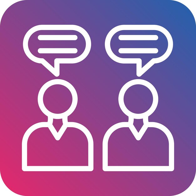 Vector Design Dialogue Icon Style