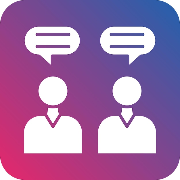 Vector Design Dialogue Icon Style