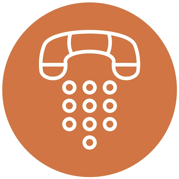 Vector vector design dialpad icon style