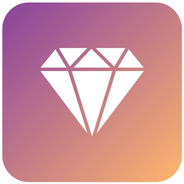 터 디자인 다이아몬드 아이콘 스타일