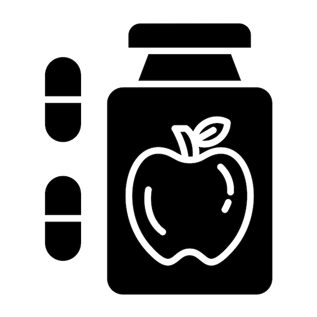 Vector Design Dietary Food Supplements Icon Style