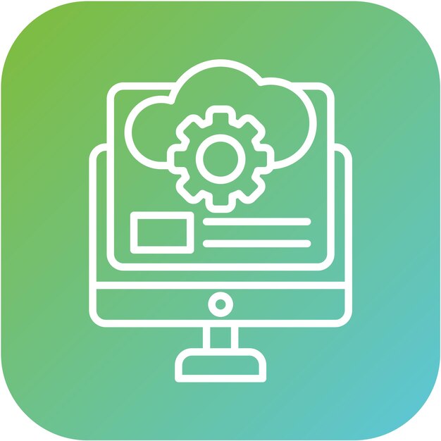 Vector Design Digital Platform Icon Style