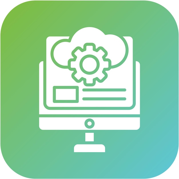 Vector Design Digital Platform Icon Style