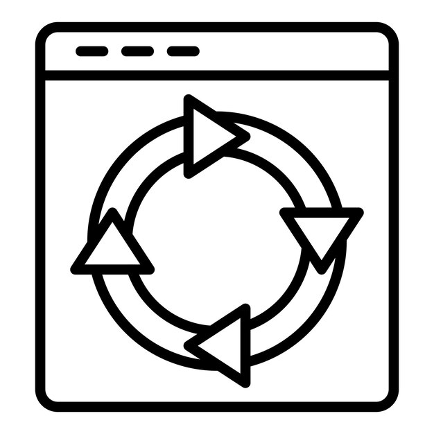 Vector Design Digital Strategy Icon Style