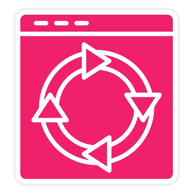 Vector vector design digital strategy icon style