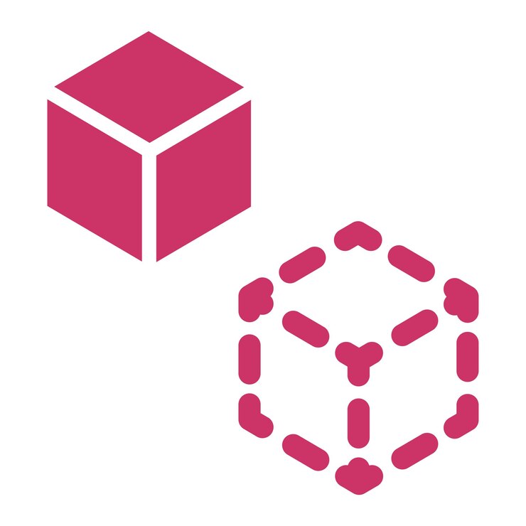 Vector vector design digital twins icon style