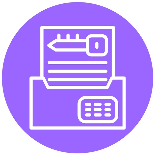 Vector Design Digitale Encryptie Icon Stijl