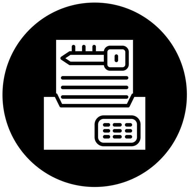 Vector Design Digitale Encryptie Icon Stijl