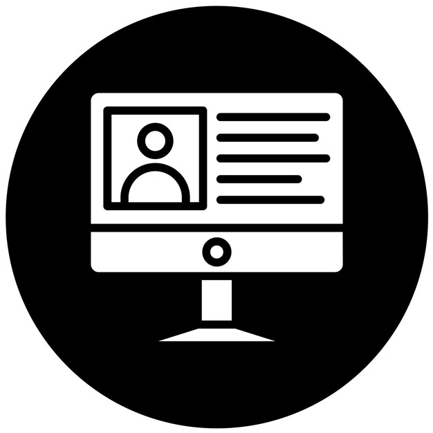 Vector Design Digitale Identiteit Icon Stijl