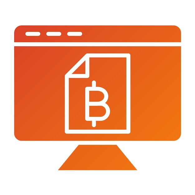 Vector Design Digitale Ledger Icon Stijl