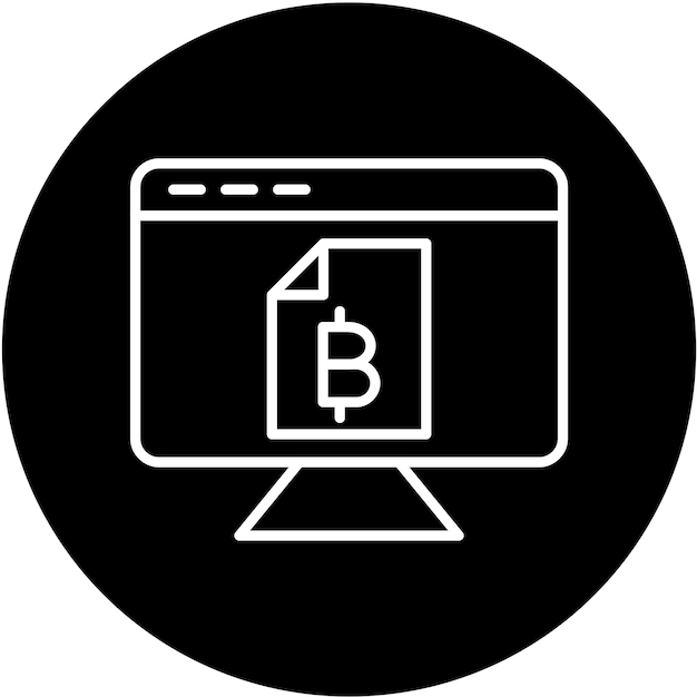 Vector Design Digitale Ledger Icon Stijl