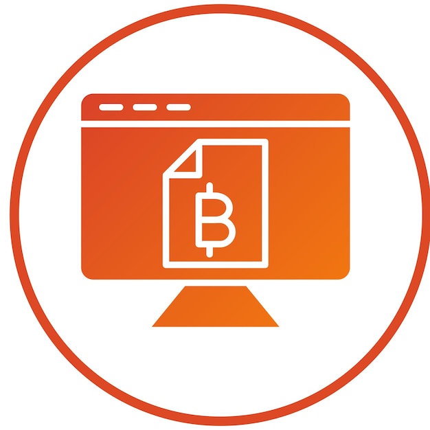 Vector Design Digitale Ledger Icon Stijl