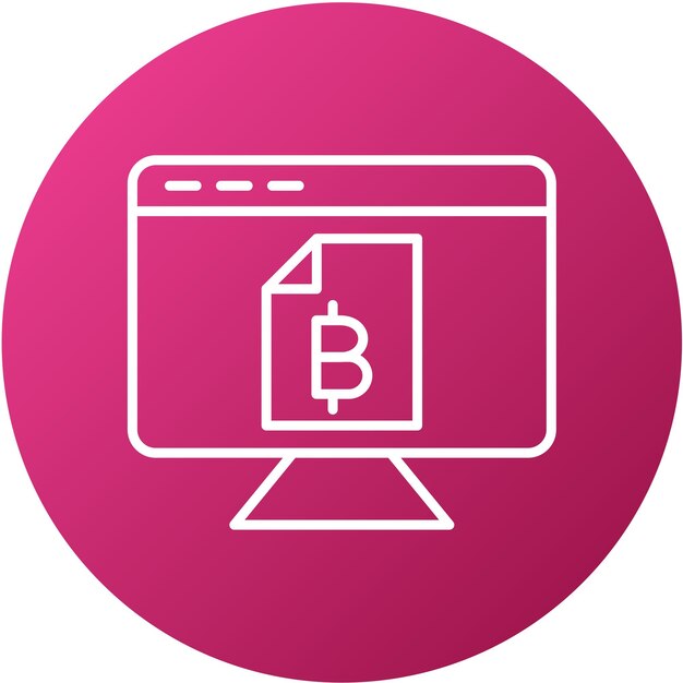 Vector Design Digitale Ledger Icon Stijl