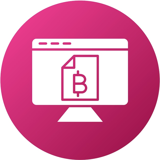 Vector Design Digitale Ledger Icon Stijl