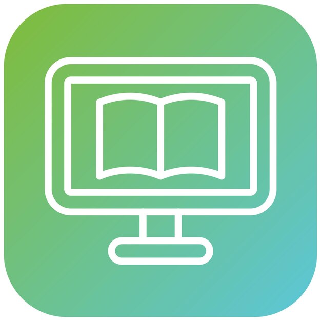Vector Design Digitale Leer Icon Stijl