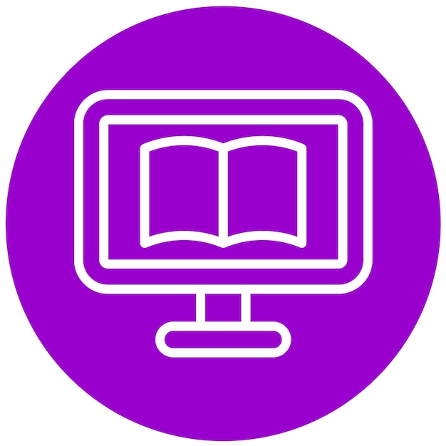 Vector Design Digitale Leer Icon Stijl