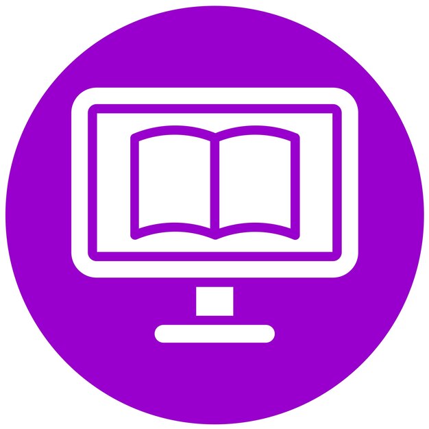 Vector Design Digitale Leer Icon Stijl