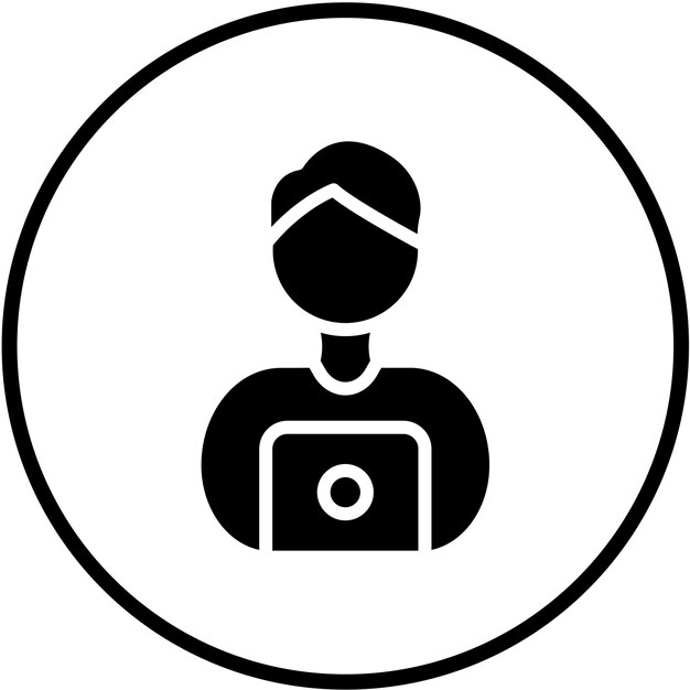 Vector Design Digitale Nomad Icon Stijl