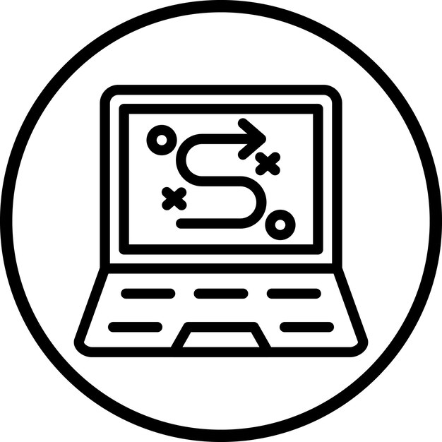 Vector Design Digitale strategie Icon stijl