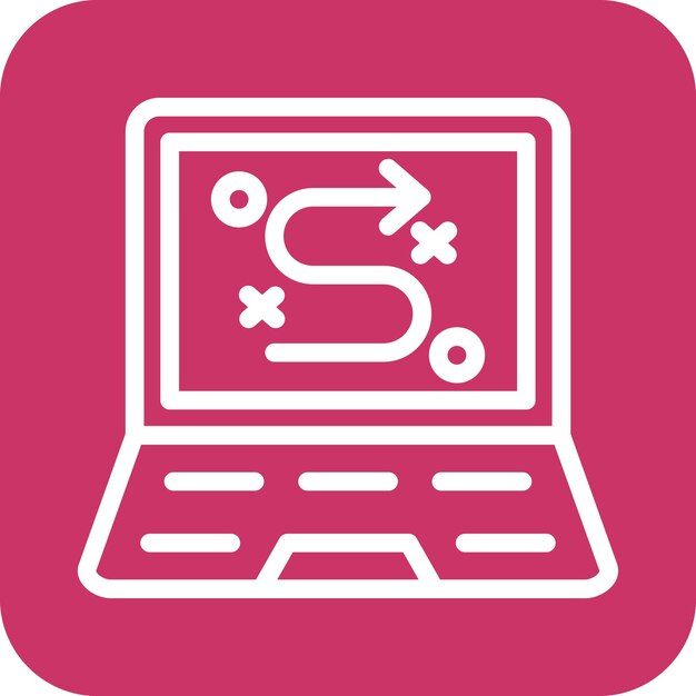 Vector Design Digitale strategie Icon stijl
