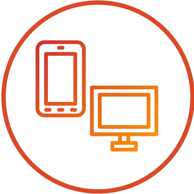Vector Design Digitale werkruimte Icon Style