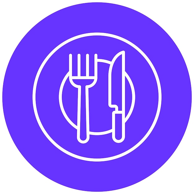 Vector Design Dinner Icon Style