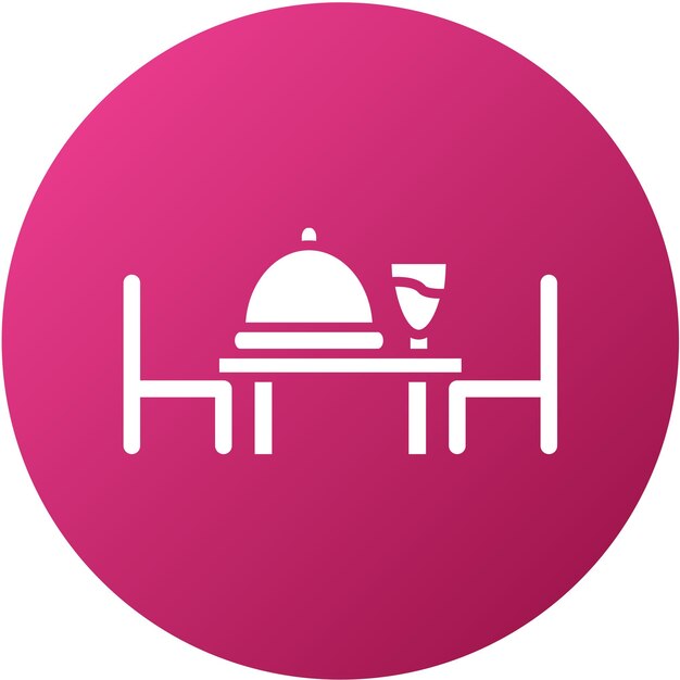 Vector design dinner table icon style