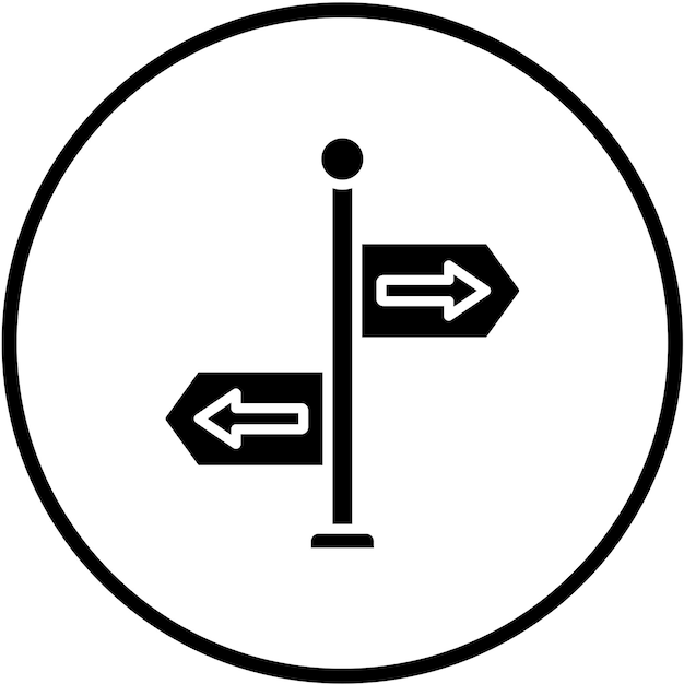 Vector vector design directions icon style