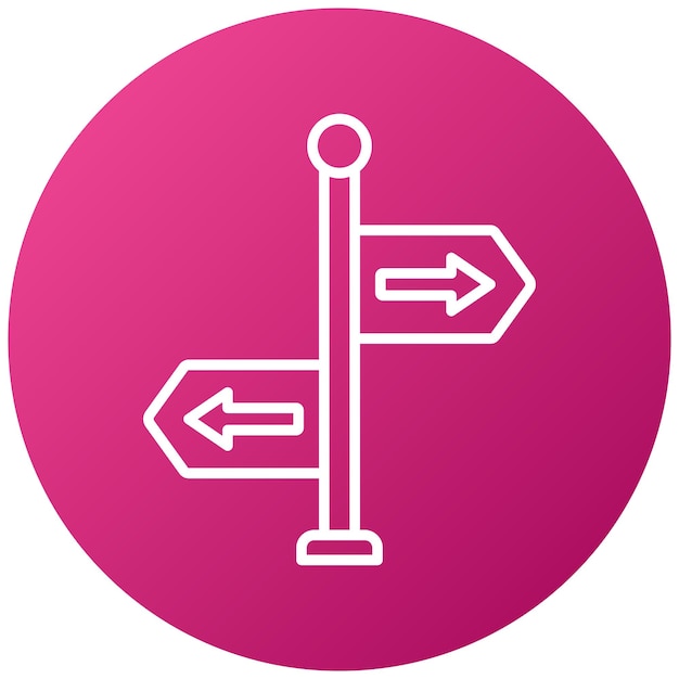 Vector Design Directions Icon Style