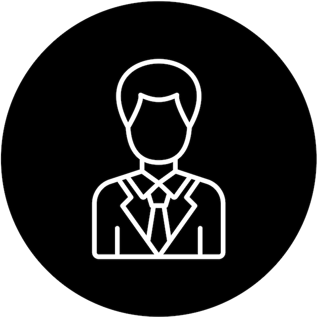 Vector Design Director Male Icon Style