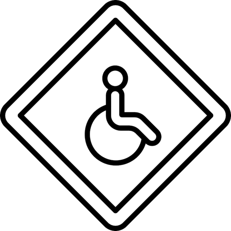 Vector vector design disabled icon style
