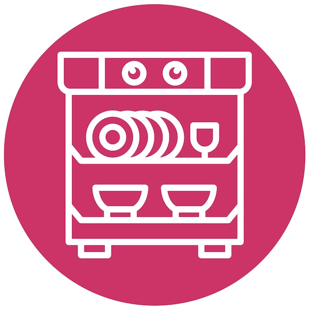 Vector Design Dish Drawer Icon Style