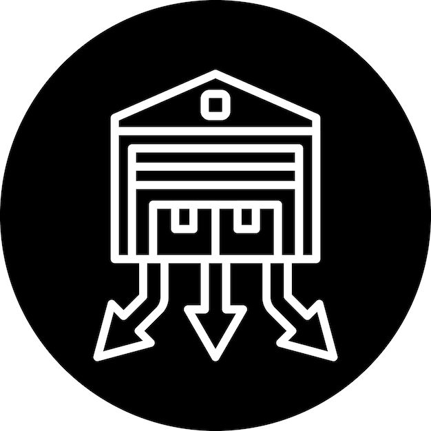 Vector vector design distribution center icon style